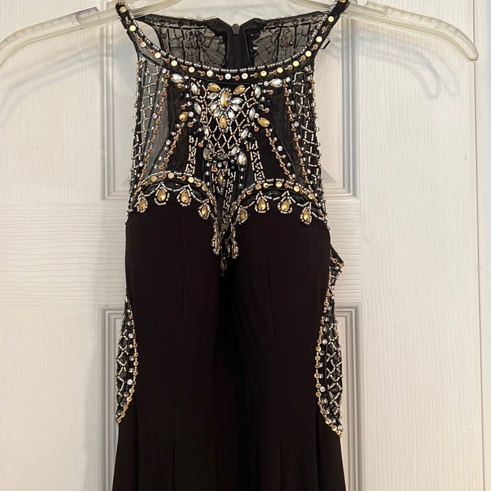 Black sequence prom/ wedding guest dress